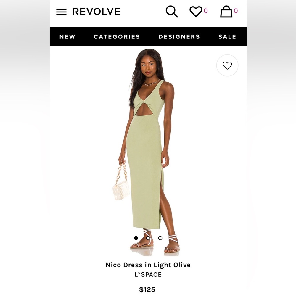 L*SPACE Nico Dress in Light Olive
